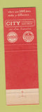 Matchbook Cover - City Federal Savings Milwaukee WI