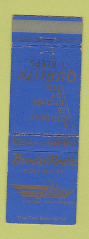 Matchbook Cover - Bendix Radio Aviation Corp