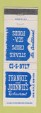 Matchbook Cover - Frankie and Johnnie's Restaurant New York City