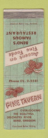 Matchbook Cover - Pine Tavern Bend OR WEAR