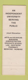 Matchbook Cover - Creighton University Omaha NE