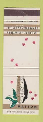 Matchbook Cover - Matson Cruise Lines