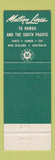 Matchbook Cover - Matson Cruise Lines