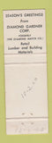 Matchbook Cover - Diamond Gardner Corp Match Lumber Chirstmas WEAR