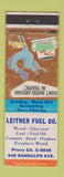 Matchbook Cover - Leitner Fuel Coal St Paul MN WEAR