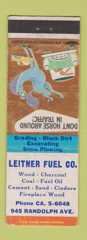 Matchbook Cover - Leitner Fuel Coal St Paul MN WEAR