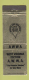Matchbook Cover - West Virginia Water Works Association WV WEAR