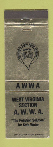 Matchbook Cover - West Virginia Water Works Association WV WEAR