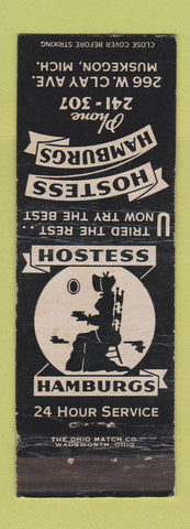 Matchbook Cover - Hostess Hamburgers Muskegon MI