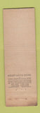 Matchbook Cover - Justin Stewart Lion Match Bridgeport CT Midget