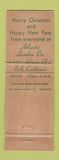 Matchbook Cover - Atlantic Lumber Bell CA imprint WEAR