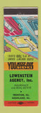 Matchbook Cover - Lowenstein Insurance Trenton Highland IL