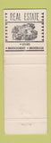 Matchbook Cover - Flood Company Insurance Real Estate Brooklyn NY