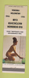 Matchbook Cover - Old Dominion Match Club 1968 Arlington VA pinup