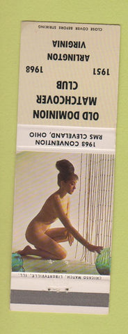 Matchbook Cover - Old Dominion Match Club 1968 Arlington VA pinup