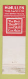 Matchbook Cover - McMullen Tools Detroit MI