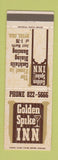Matchbook Cover - Golden Spike Inn Byers Colorado
