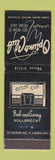 Matchbook Cover - Optimo Club Fresno CA