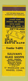 Matchbook Cover - Sullivan's Glass Shoppe Winsted CT