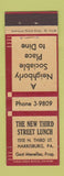 Matchbook Cover - New Third Street Lunch Harrisburg PA