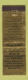 Matchbook Cover - JC Ehrlich Sprays Powders Reading PA pest control