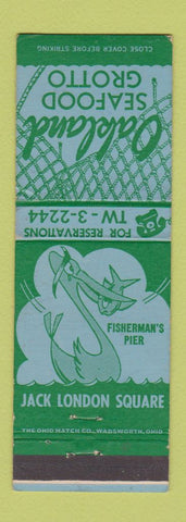 Matchbook Cover - Oakland Seafood Grotto CA