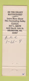 Matchbook Cover - Old Dominion Match Club 1968 Arlington VA pinup
