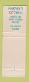 Matchbook Cover - Harvey's Kitchen San Francisco CA
