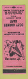 Matchbook Cover - Cozy Corner Cafe New Castle PA girlie WEAR