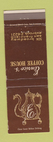 Matchbook Cover - Enrico's Coffee House San Francisco CA WEAR