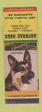Matchbook Cover - Hofbrau Haus Steaks Allentown PA German Shepherd