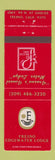 Matchbook Cover - Fresno Edgewater Lodge Fresno CA