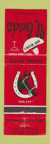 Matchbook Cover - Jerry Wilson's El Gordo San Gabriel CA
