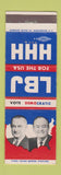 Matchbook Cover - Lyndon B Johnson Hubert Humphrey For President