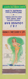 Matchbook Cover - J&J Lounge Bar Cleveland OH pinup