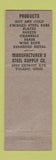 Matchbook Cover - Manufacturer's Steel Toledo OH WEAR