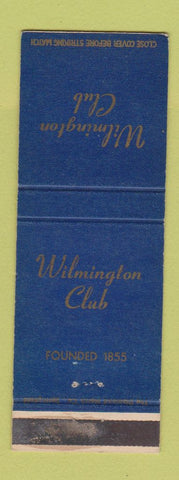 Matchbook Cover - Wilmington Club DE WEAR