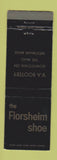 Matchbook Cover - Florsheim Shoes VA Bootery