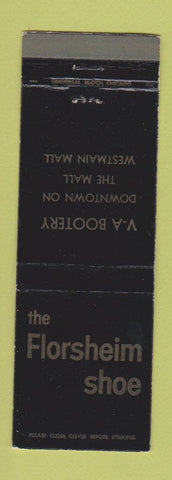 Matchbook Cover - Florsheim Shoes VA Bootery