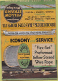 Matchbook Cover - Broderick Bascom Wire Rope ST Louis MO POOR 40 Strike
