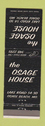 Matchbook Cover - Osage House Osage Beach MO