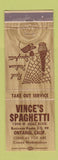 Matchbook Cover - Vince's Spaghetti Ontario CA WEAR