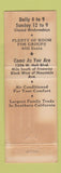 Matchbook Cover - Vince's Spaghetti Ontario CA WEAR