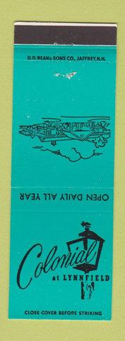 Matchbook Cover - Colonial Restaurant Lynnfield MA DD Bean