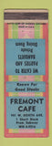 Matchbook Cover - Fremont Cafe Steaks WEAR