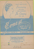 Matchbook Cover - Ernest Hair Styling Milwaukee WI girlie back 40 Strike