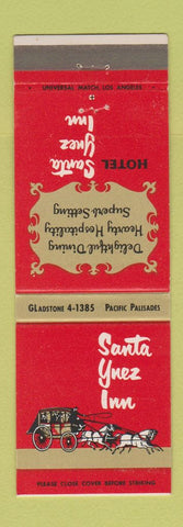Matchbook Cover - Santa Ynez Inn Pacific Palisades CA