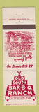 Matchbook Cover - Old South BBQ Ranch Clewiston FL