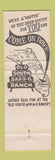 Matchbook Cover - Old South BBQ Ranch Clewiston FL
