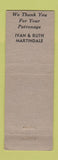Matchbook Cover - Evergreen Inn Harlan IA